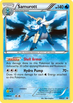 BW Black Star Promos Samurott Pokémon card